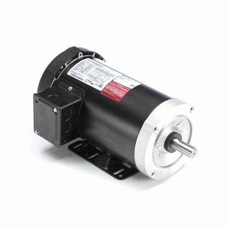 Leeson General Purpose Motor 2 HP, 3 phase, 1800 RPM, 230/460 V, 145TC Rolled Steel Frame, TEFC GT1207